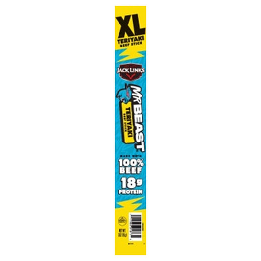 Jack Link's Mr. Beast XL Beef Stick Teriyaki 3oz pack — full package