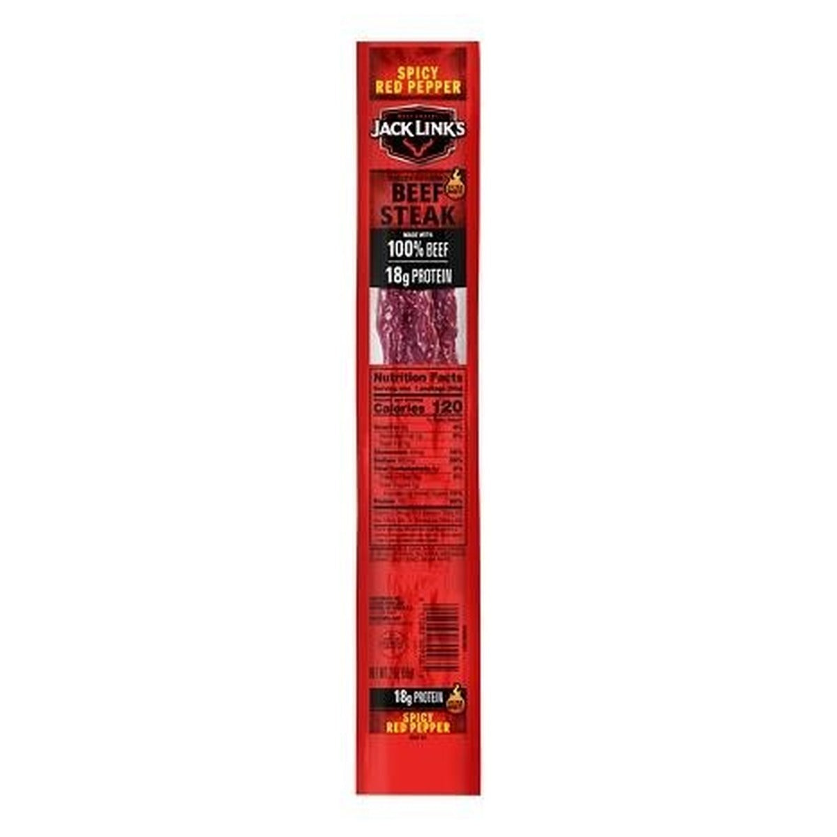 Jack Link's Jumbo Spicy Red Pepper 2oz pack — full package