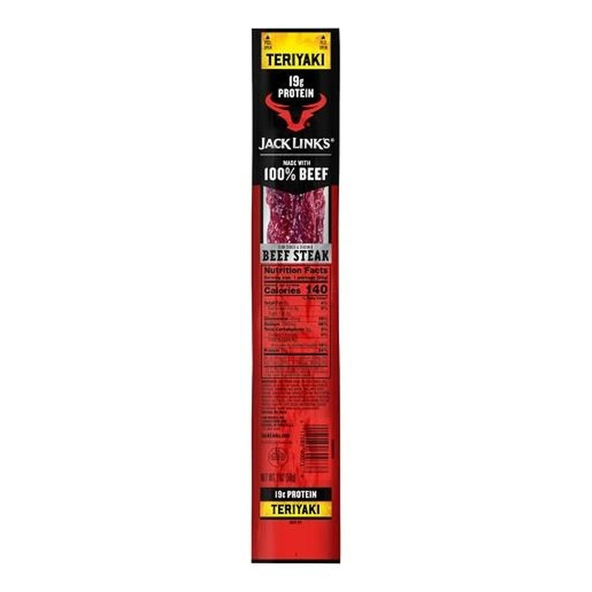 Jack Link's Jumbo Teriyaki 2oz pack — full package
