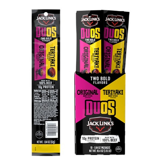 Jack Link's Duos Stick Original Teriyaki 1.84oz pack — full package
