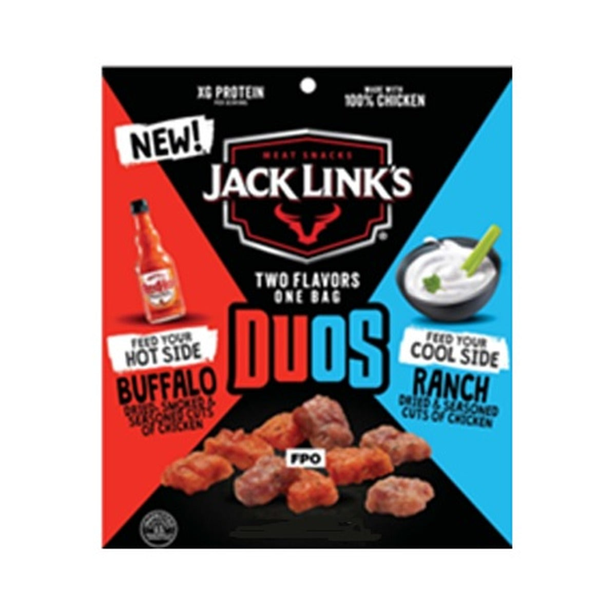 Jack Link's Duos Buffalo Ranch 3.25oz pack — full package