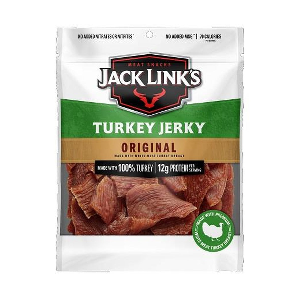 Jack Link's Turkey Jerky 3.25oz pack — full package