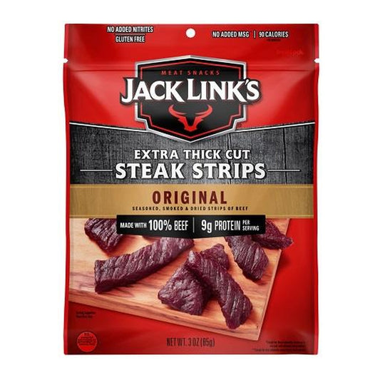 Jack Link's Steak Strips Original 3oz pack — full package
