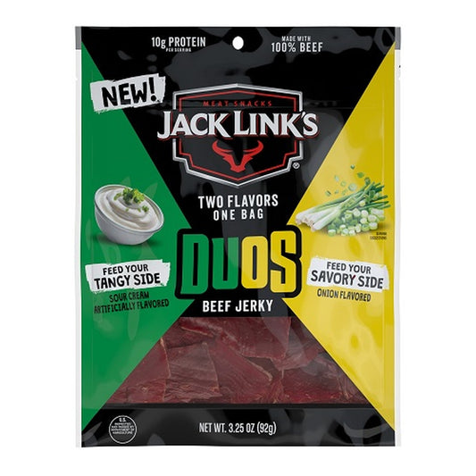Jack Link's Duos Sour Cream Onion 3.25oz pack — full package