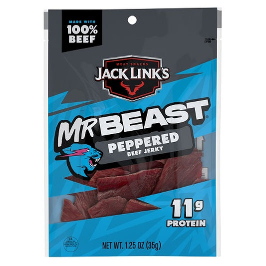 Jack Link's Mr. Beast Peppered 1.25oz pack — full package