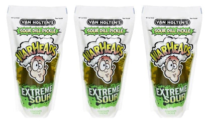 Van Holten's Jumbo Warheads Sour Dill Pickles 5oz — 3-Pack