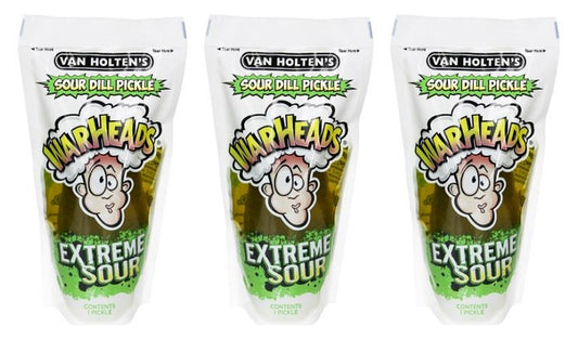 Van Holten's Jumbo Warheads Sour Dill Pickles 5oz — 3-Pack