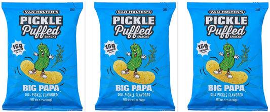 Van Holten's Pickle Puffs Big Papa 3.17oz 3-Pack — three single bags