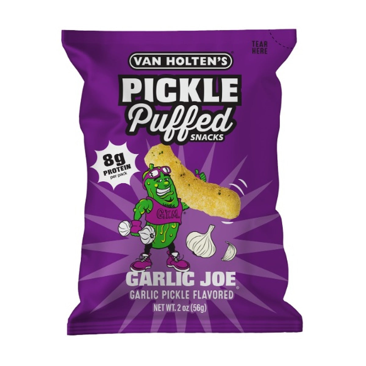 Van Holten's Pickle Puffs Garlic Joe 2oz — full package