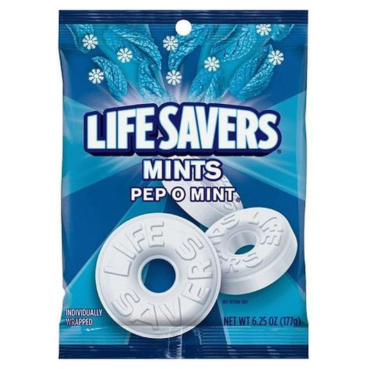 Life Savers Pep-O-Mint 6.25oz Peg Bag pack — full package