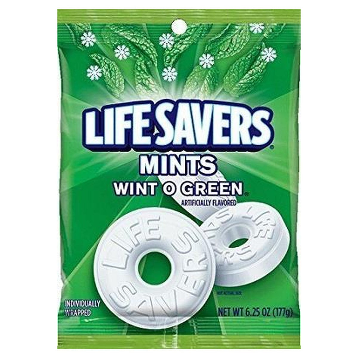 Life Savers Wint-O-Green 6.25oz Peg Bag pack — full package