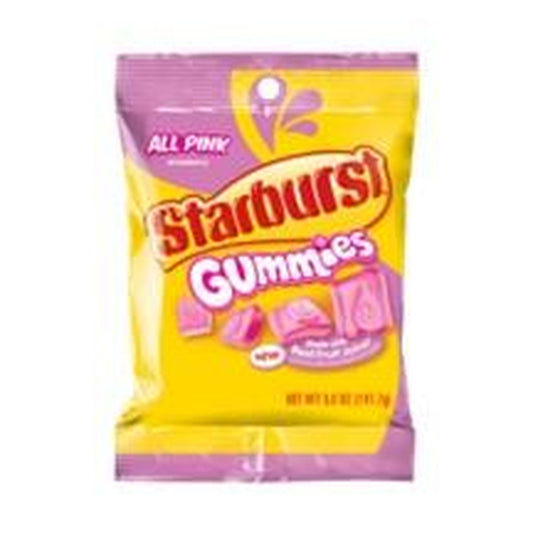 Starburst Gummies All Pink 5oz Peg Bag pack — full package