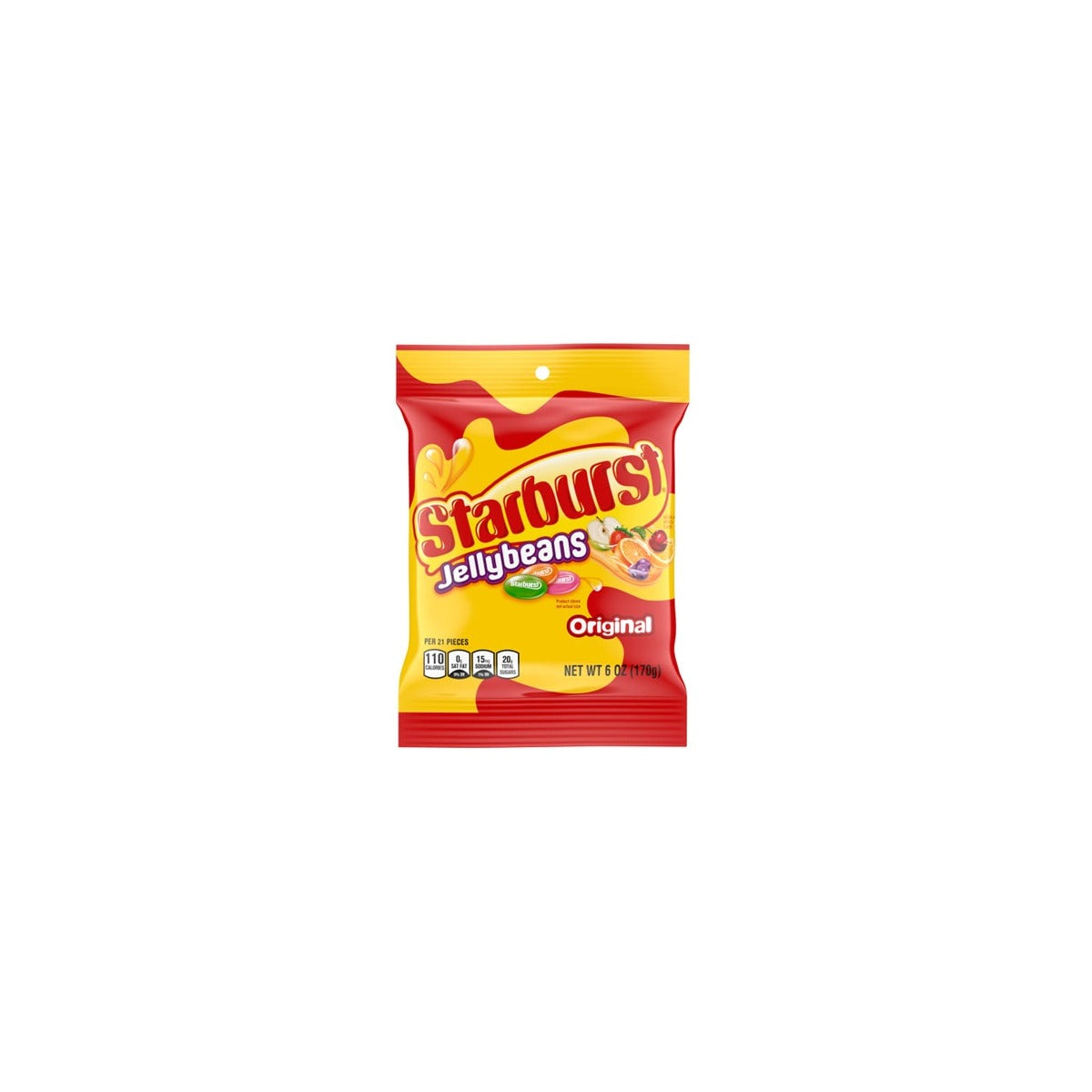 Starburst Original Jellybeans 6oz pack — full package
