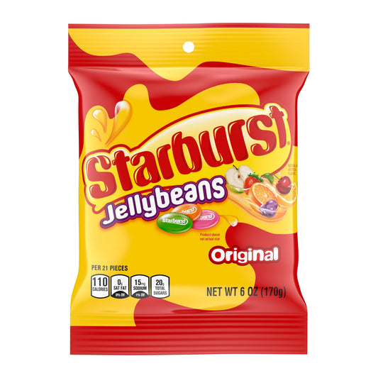 Starburst Original Jellybeans 6oz pack — full package