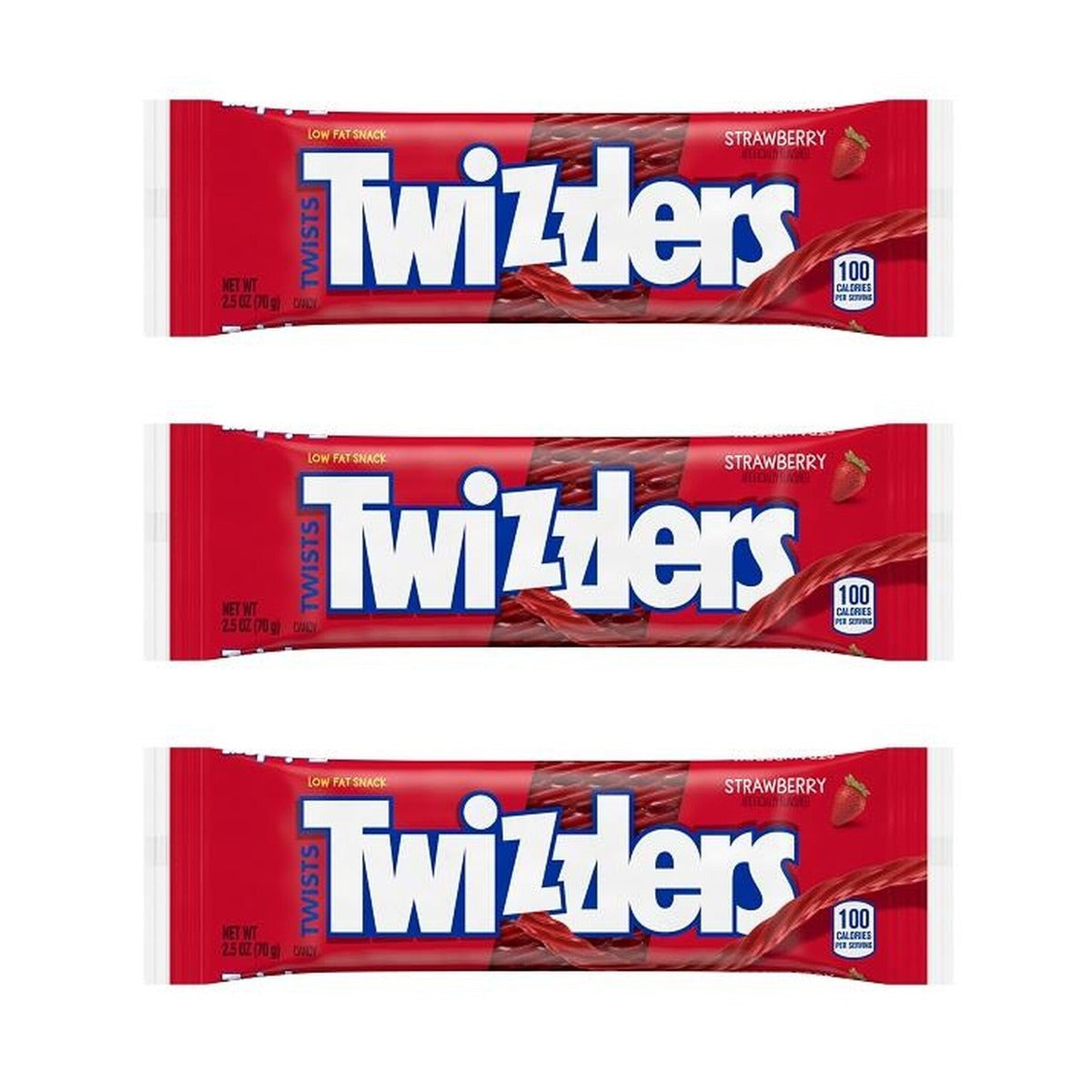 Twizzlers Strawberry Twists 2.5oz — 3-Pack