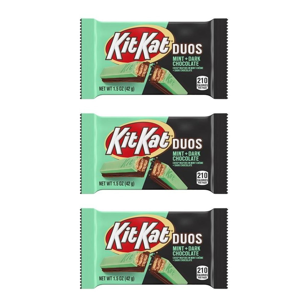 Kit Kat Duos Dark Chocolate Mint 1.5oz — 3-Pack