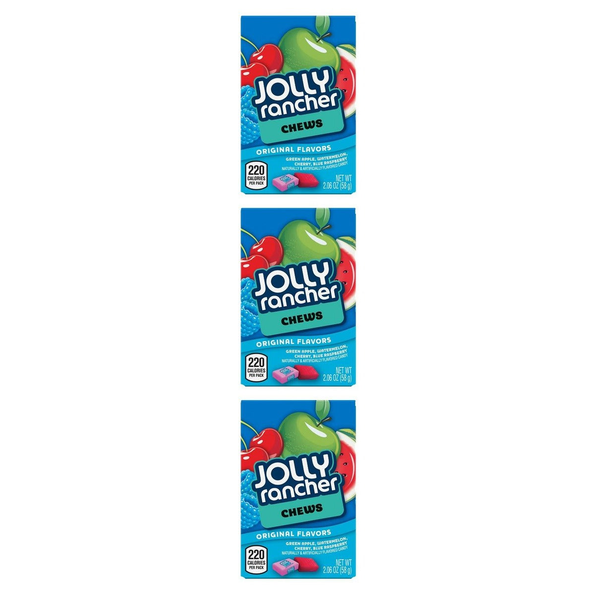 Jolly Rancher Fruit Chews 2.06oz — 3-Pack