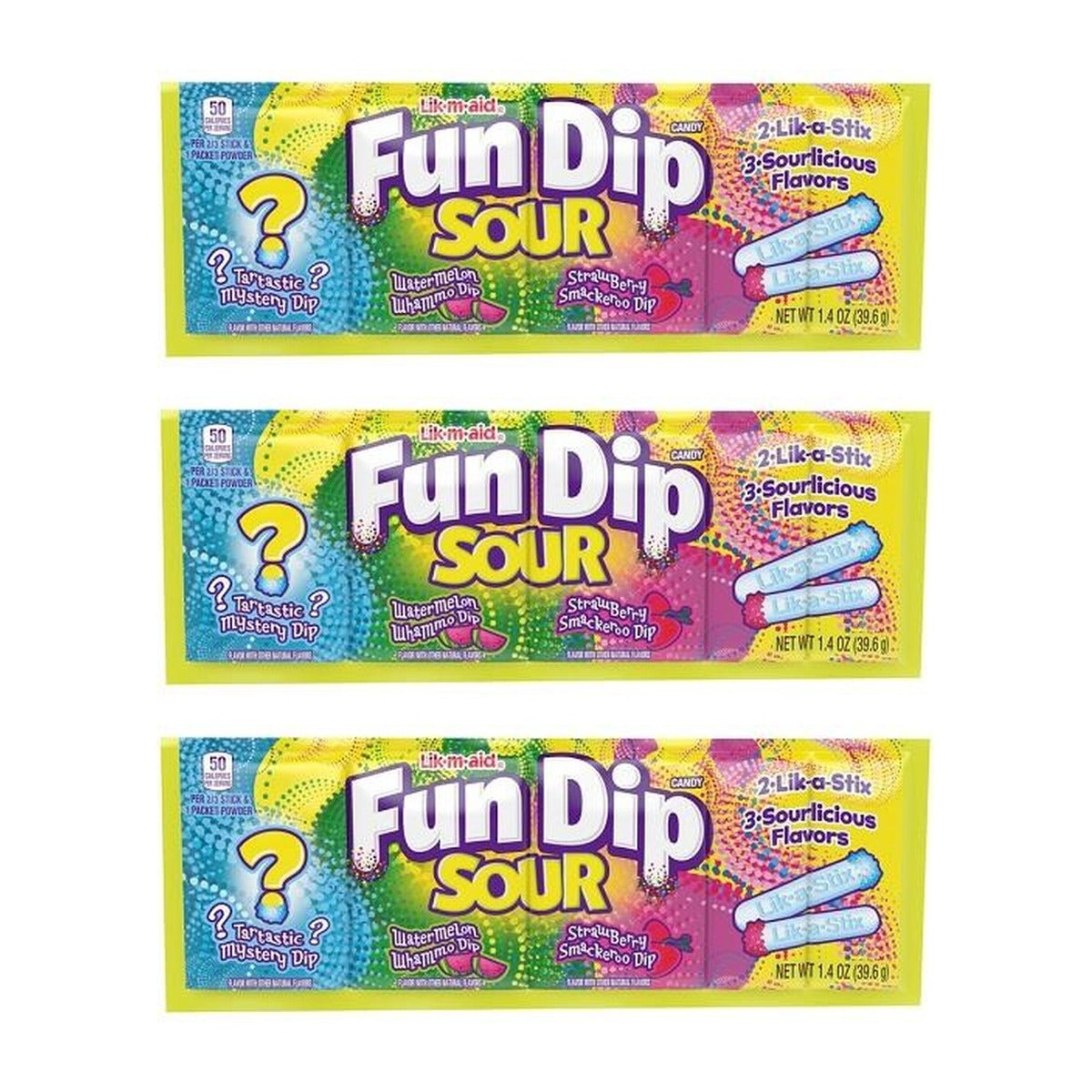 Fun Dip Sour Candy 1.4oz — 3-Pack