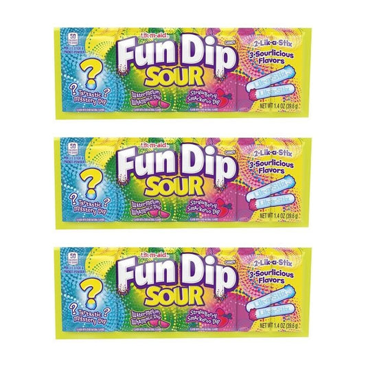 Fun Dip Sour Candy 1.4oz — 3-Pack
