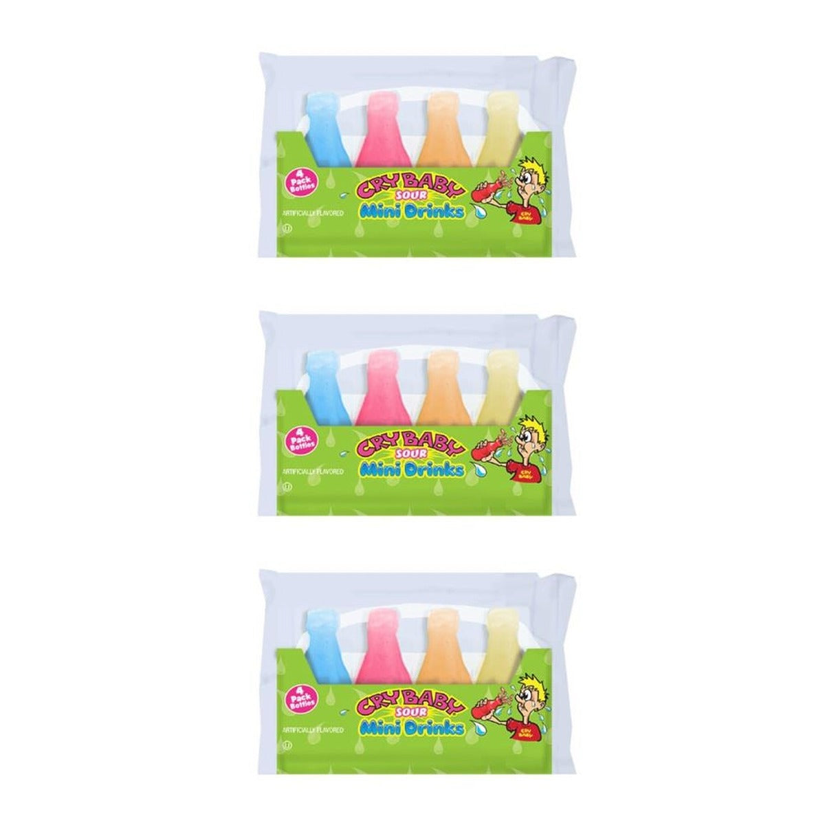 Cry Baby Wax Bottles 4-Pack — 3-Pack
