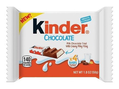 Kinder Chocolate Bar 1.8oz — Box of 18