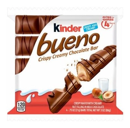 Kinder Bueno Chocolate Bar King Size 3oz — Box of 8