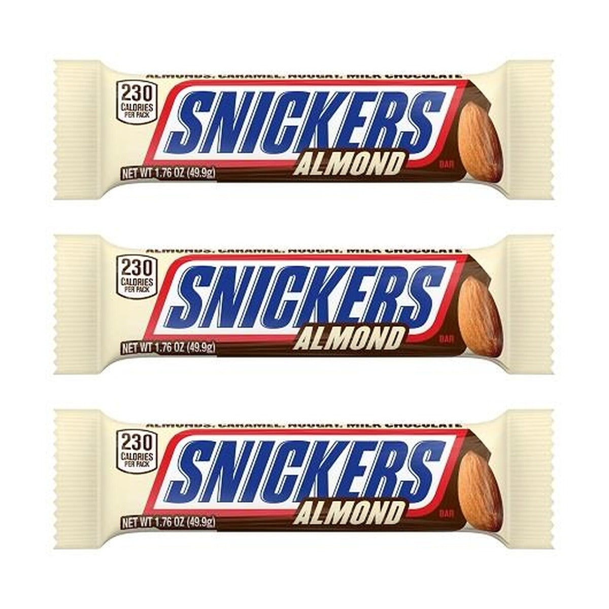 Snickers Almond 1.76oz — 3-Pack