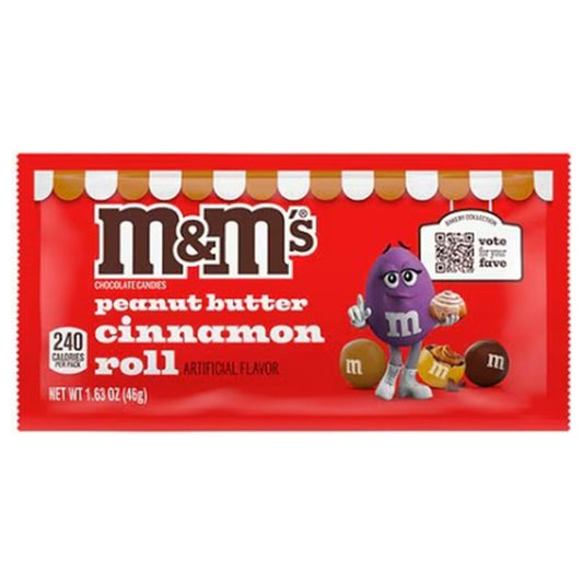 M&M's Peanut Butter Cinnamon Roll Limited Edition 1.63oz — full package