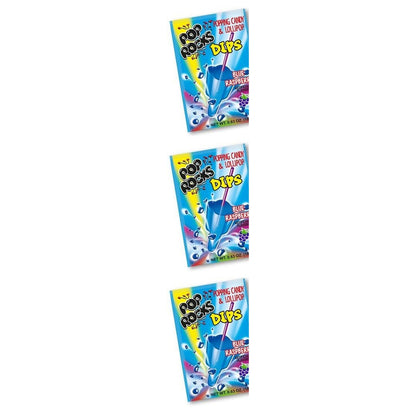 Pop Rocks Dips Blue Raspberry 0.63oz — 3-Pack