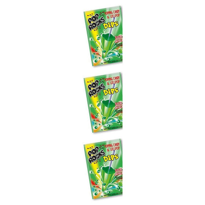 Pop Rocks Dips Sour Apple 0.63oz — 3-Pack