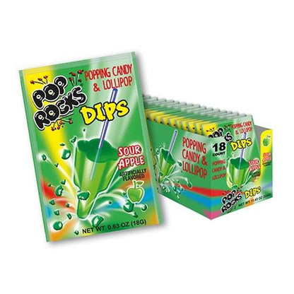 Pop Rocks Dips Sour Apple 0.63oz — full package