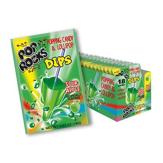 Pop Rocks Dips Sour Apple 0.63oz — full package