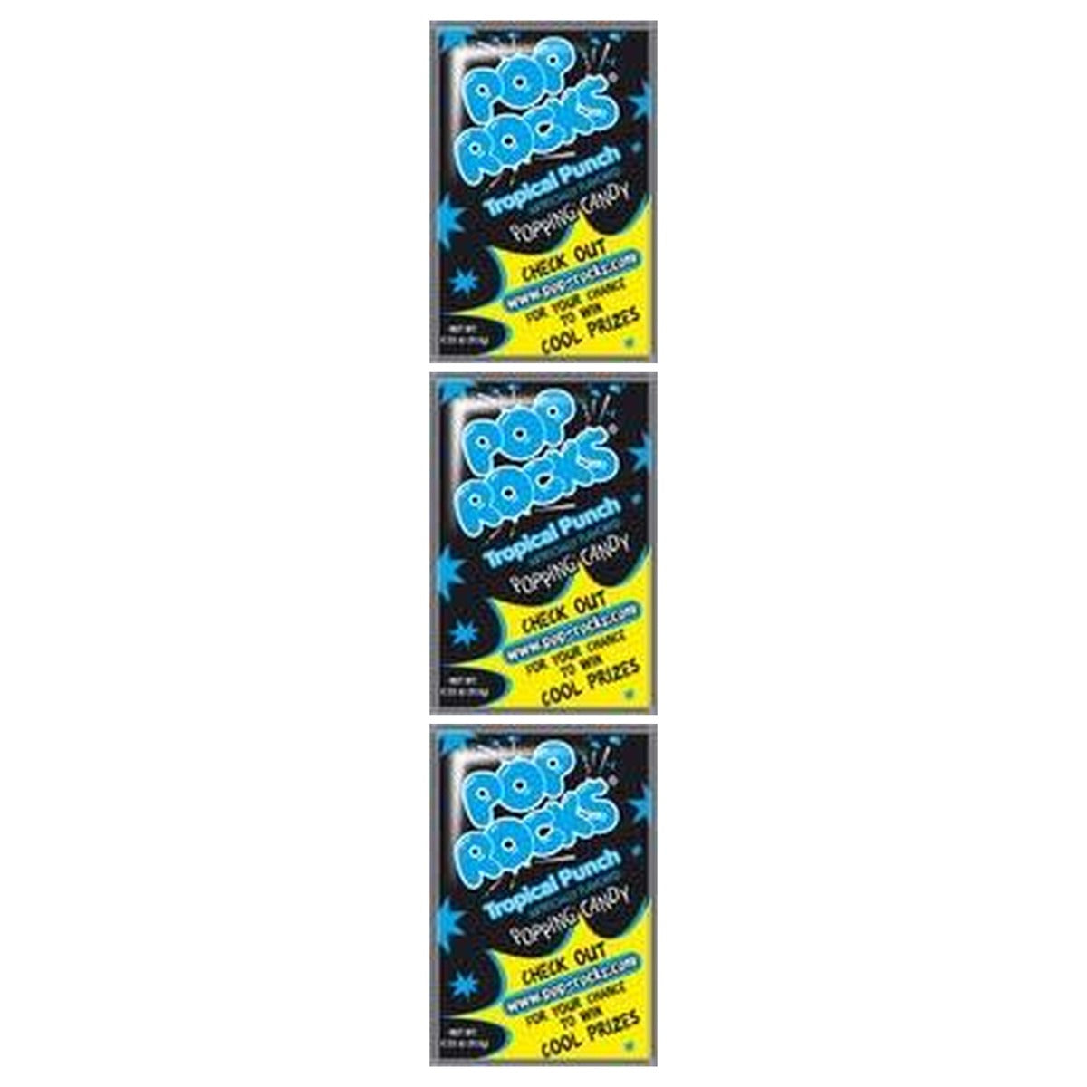Pop Rocks Tropical Punch 0.33oz — 3-Pack