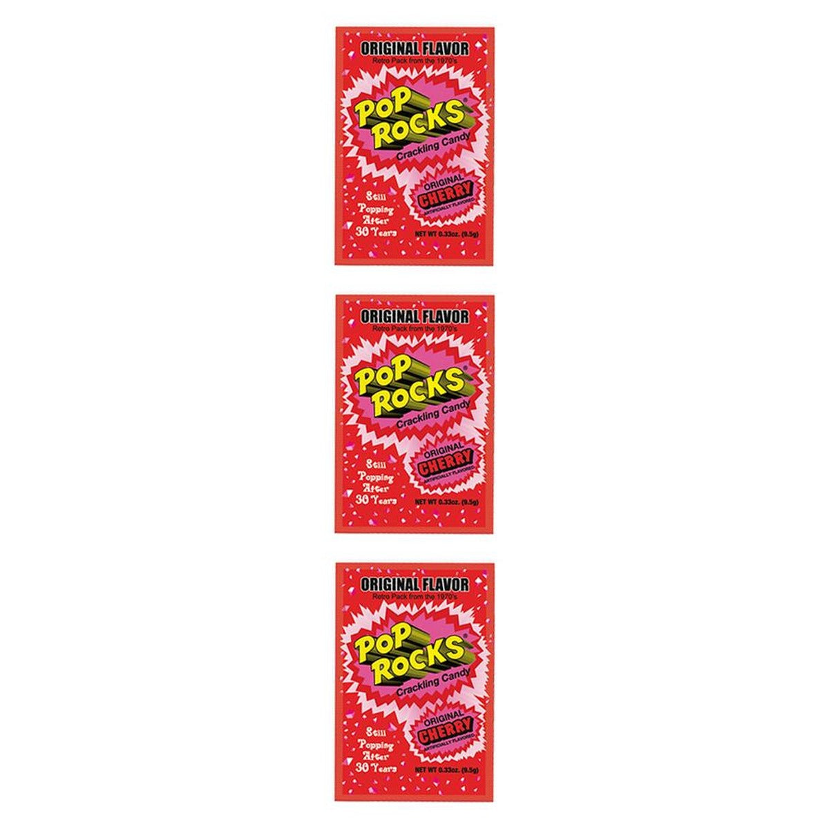 Pop Rocks Original Cherry 0.33oz — 3-Pack