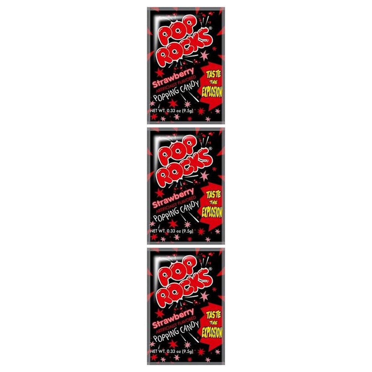 Pop Rocks Strawberry 0.33oz — 3-Pack