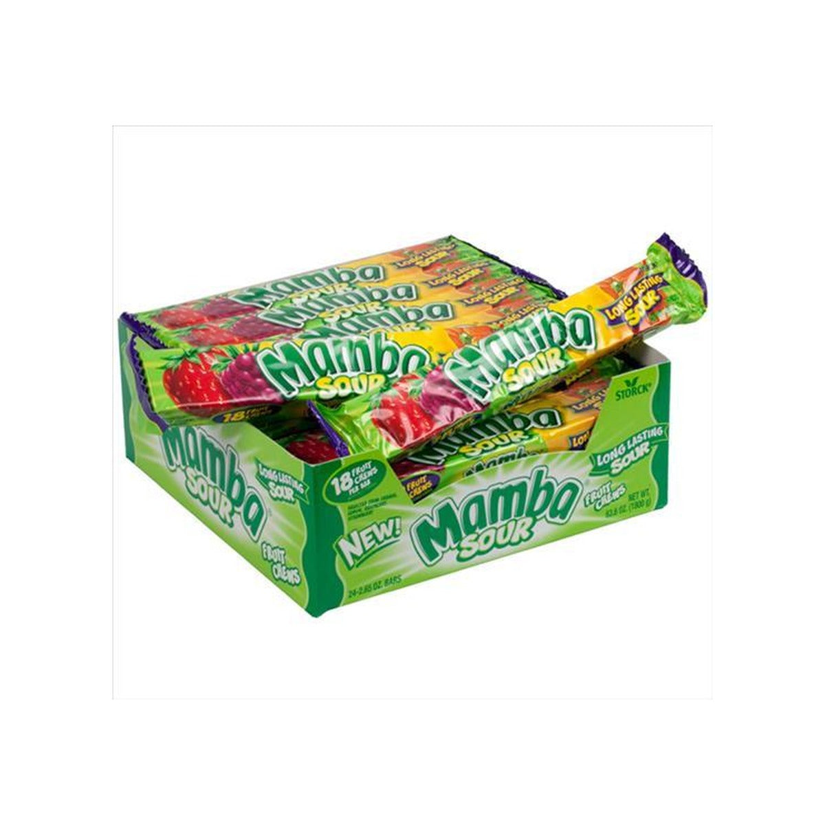 Mamba Sour Fruit Chews 2.8oz — full package