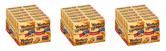 Werther's Original Sugar-Free Caramel Minis Flip Boxes 1.48oz — 3-Pack
