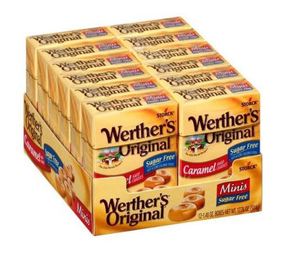 Werther's Original Sugar-Free Caramel Minis Flip Boxes 1.48oz — pack