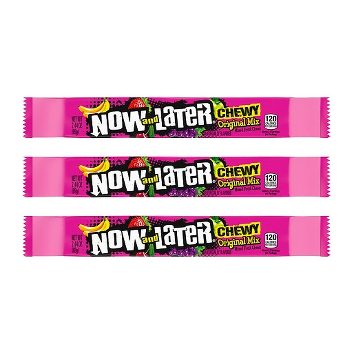 Now & Later Chewy Original Mix 2.44oz — 3-Pack