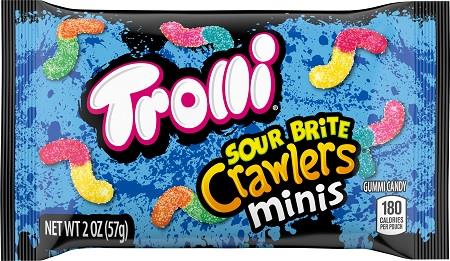 Trolli Mini Sour Brite Crawlers 2oz Bags — pack