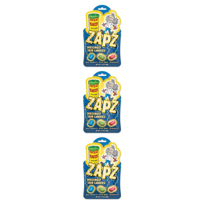 Zapz Assorted Sour Candy 2.12oz — 3-Pack