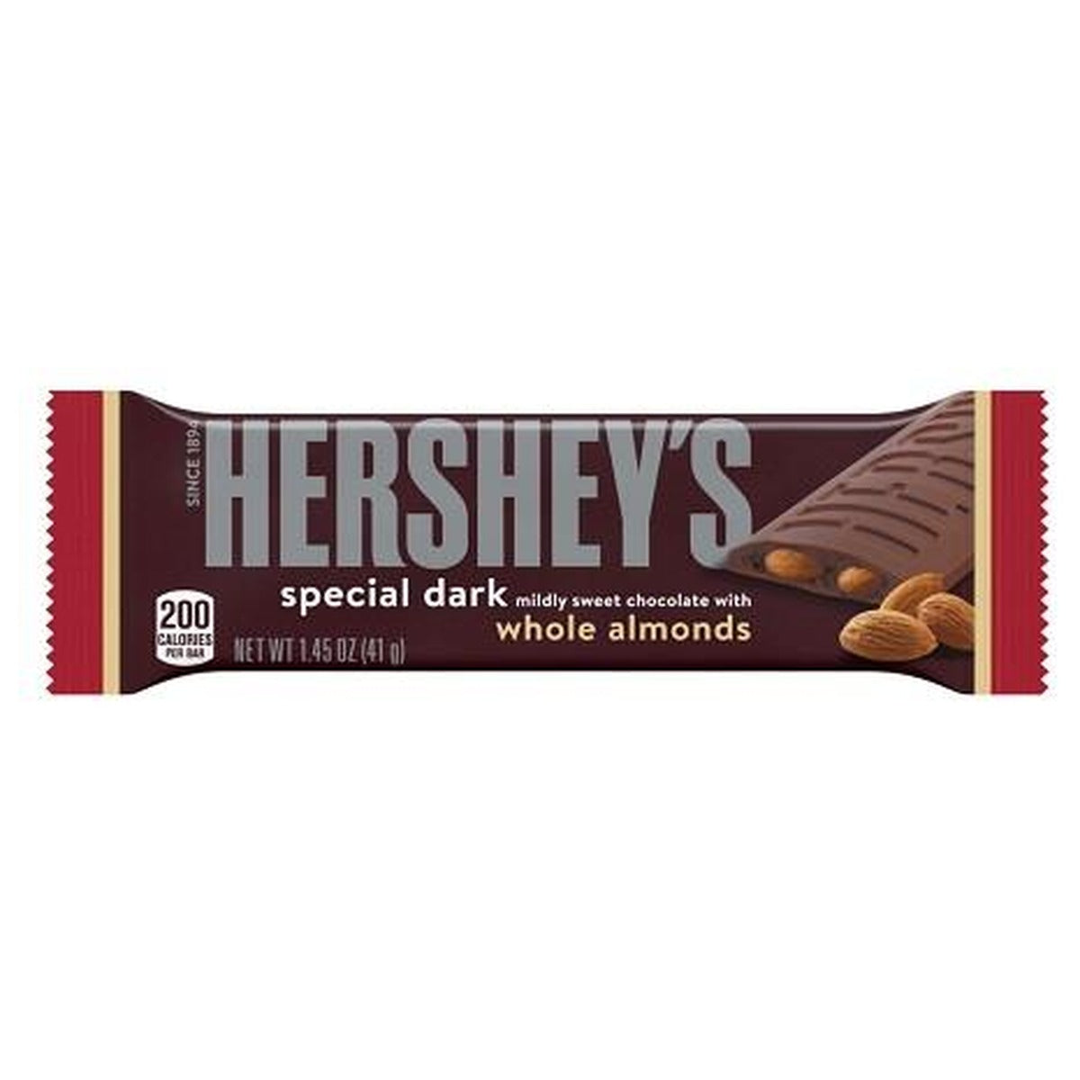 Hershey's Special Dark Almond Bar 1.45oz — full package