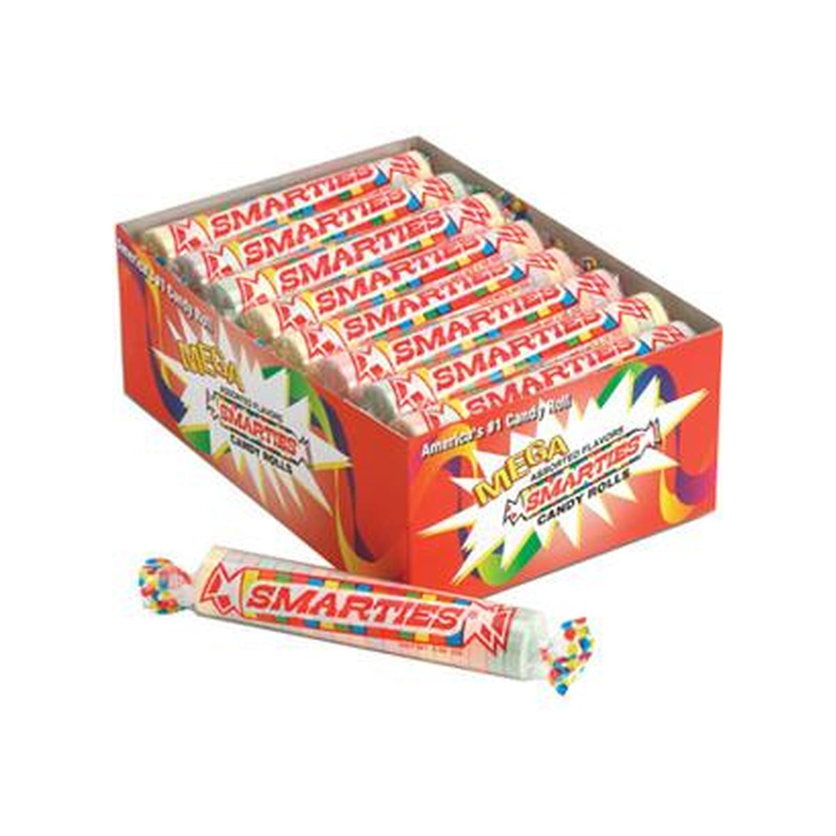 Smarties Mega Roll 2.25oz — full package