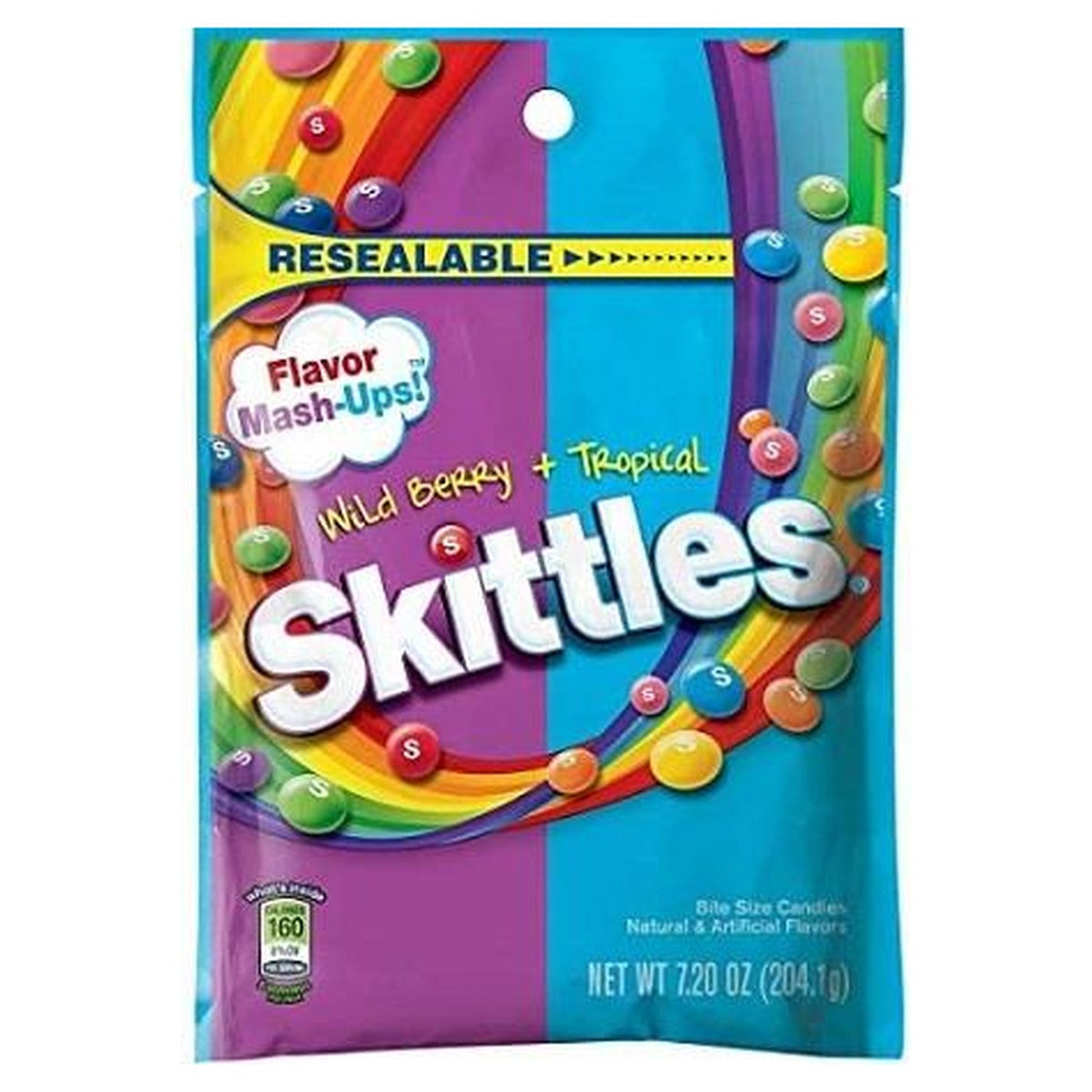 Skittles Mash-Ups 7.2oz Peg Bag pack — full package