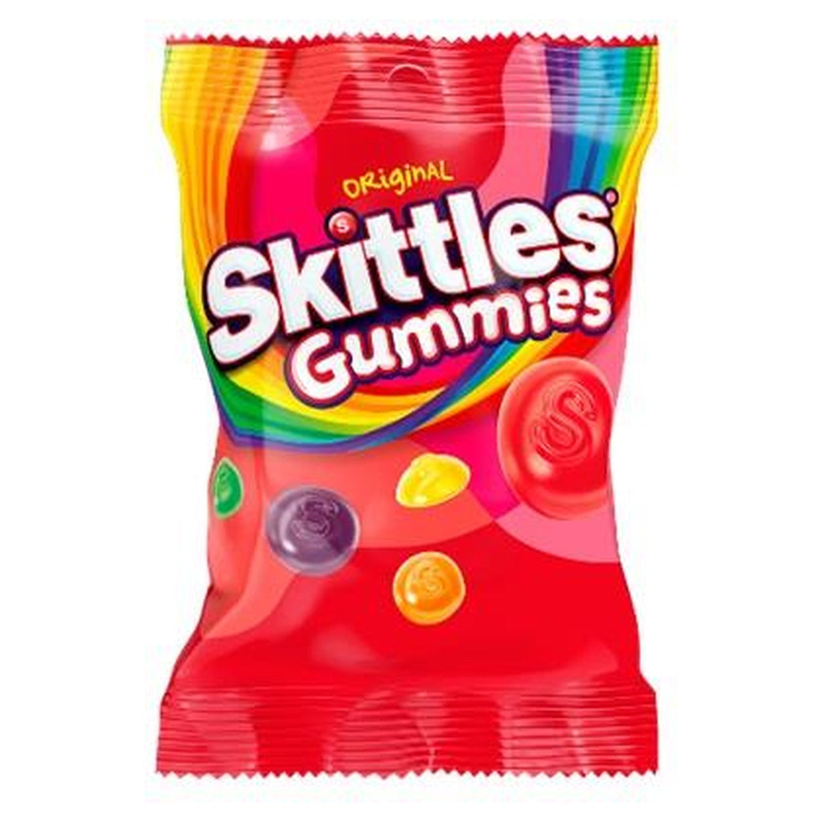 Skittles Gummies Original 5.8oz Peg Bag pack — full package