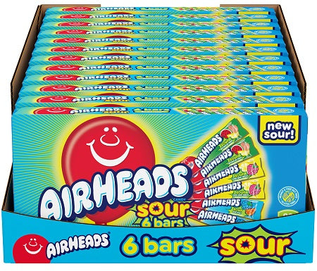 Airheads Sour Assorted 3.3oz Theater Boxes — pack