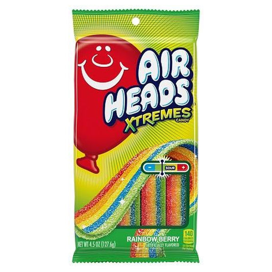 Airheads Xtremes Rainbow Berry 4.5oz Peg Bag pack — full package