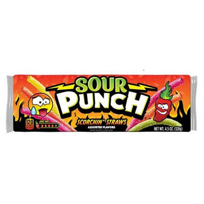 Sour Punch Scorchin' Straws 4.5oz — full package