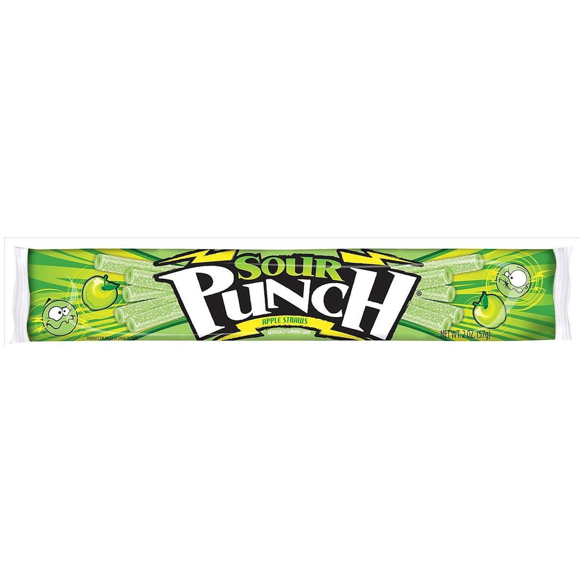 Sour Punch Apple Straws 2oz — full package