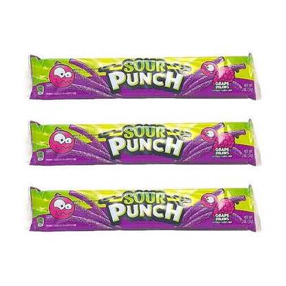 Sour Punch Grape Straws 2oz — 3-Pack